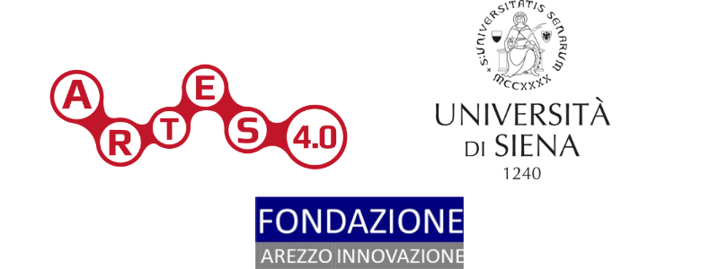 Loghi ARTES 4.0 - UniSi e Fondazione Arezzo Innovazione